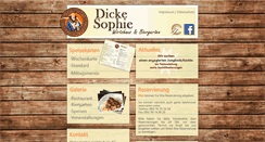 Desktop Screenshot of dicke-sophie.de